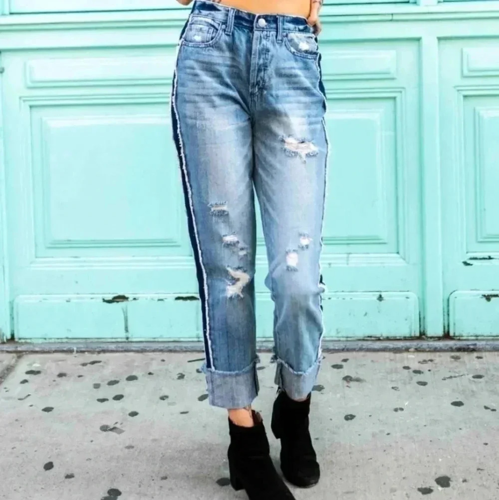 Easel two toned denim Jeans Size Small